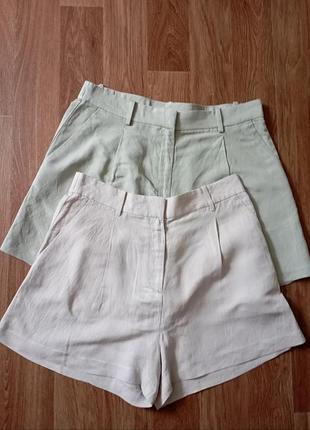 Шорты женские, льняные р м/l h&m