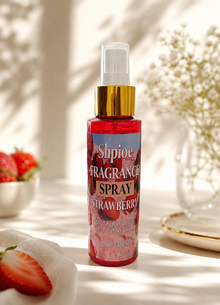 Парфумований спрей для тіла "полунична насолода" (strawberry fragrance spray), 100 мл