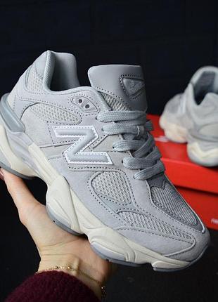 New balance 9060 gray жіночі кросівки сірі 39 (24,5 см)