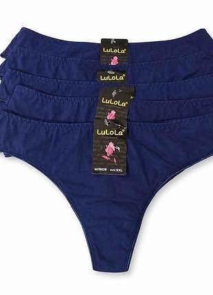 Трусы синий жен. 66075 р.3xl 1шт тм lulola