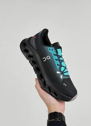 On running cloudtilt black turquoise 9