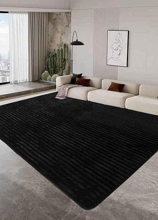 Ковер комнатный 150*200см антрацит шарпей тм mallory home