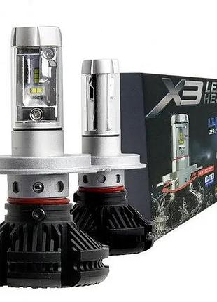 Світлодіодна led-лампи x3 h11 для автомобіля