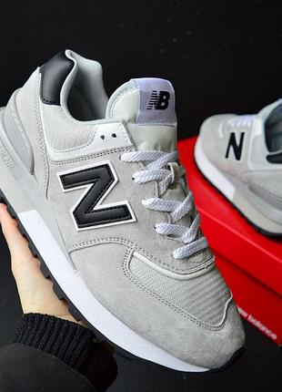 New balance 574 legacy gray black чоловічі кросівки сірі з чорним 42 (26,5 см)