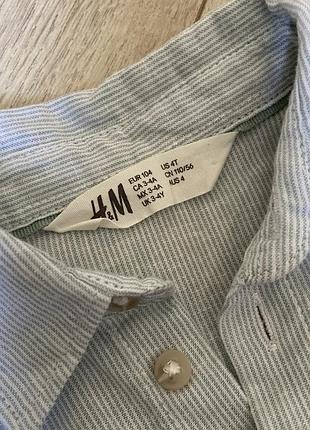 Легенька сорочка h&m на хлопчика 4 роки