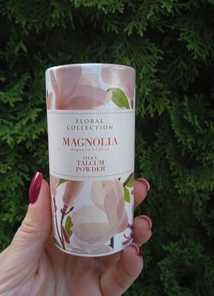 Тальк от известного бренда  ,, mark and spencer 50gr с запахом магнолии