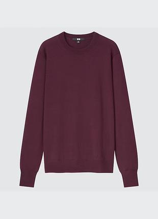 Uniqlo джемпер кофта светр з вовни мериноса