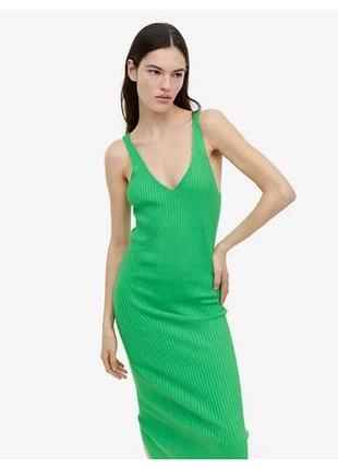 Миди платье резинка женское майка h&m s