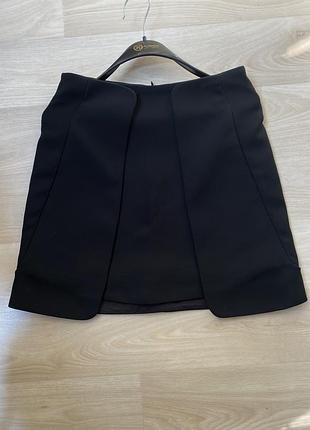 🖤 стильна мініспідниця zara basic чорного кольору