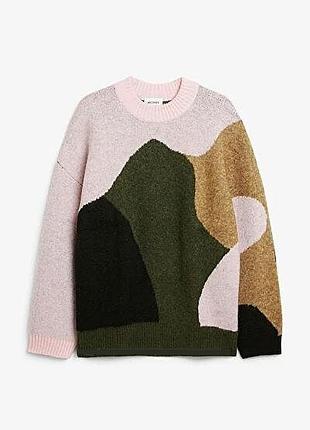 Мега теплий брендовий светр оверсайз monki xl
