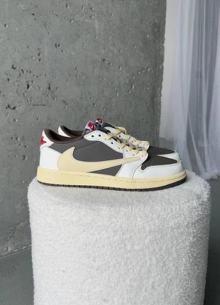 Nike air jordan 1 retro low og sp travis scott reverse mocha