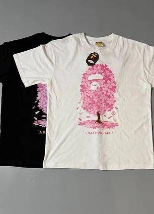 Футболка bape sakura/футболка бейп сакур/футболка унісекс