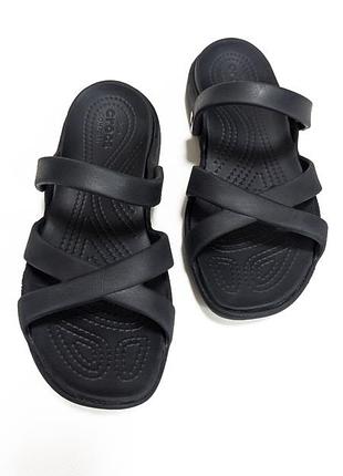 Сандалії босоніжки шльопанці сrocs meleen crossband sandal оригінал
