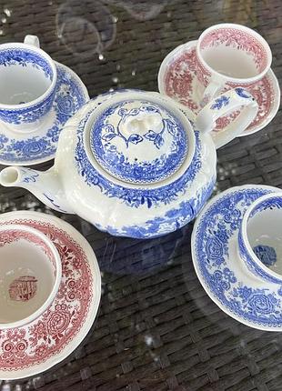 Вінтажний чайний сервіз villeroy & boch burgenland, німеччина