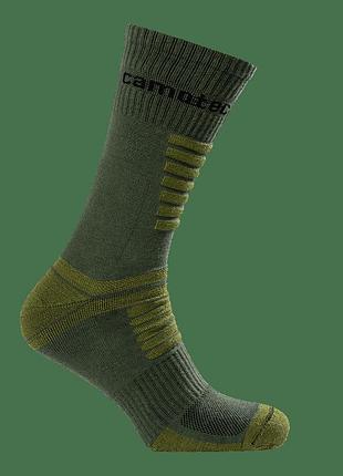 Шкарпетки зимові трекінгові merino long олива