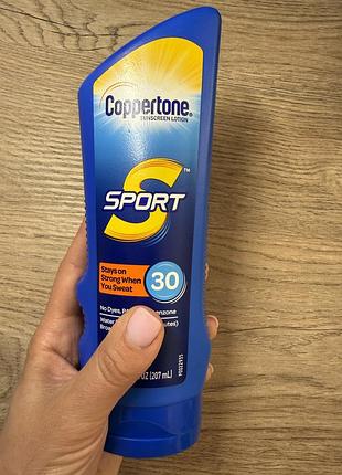 🌞 coppertone sport spf 30 (207 мл) новый
