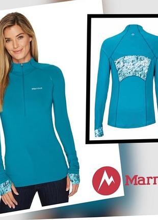 Женская кофта лонгслив с застёжкой молнией до горловины marmot excel xl
