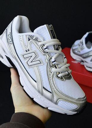 New balance 740 v2 white gray мужские кроссовки белые с серым 43 (27,5 см)