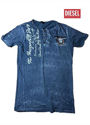 Стильная футболка diesel "only the brave" (vintage wash)