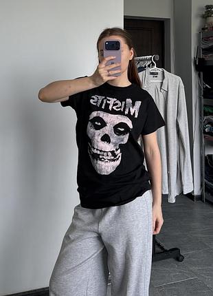 Футболка поло майка топ misfits винтаж мерч