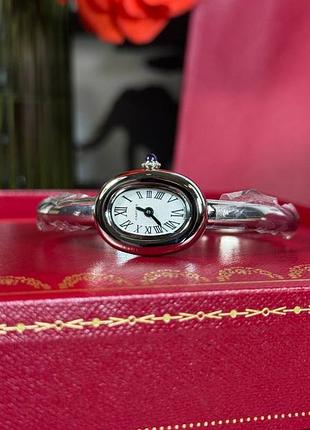 Женские часы с позолотой au750 cartier baignoire mini 17 size