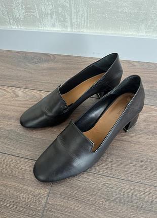 Шкіряні жіночі мюлі трансформери massimo dutti