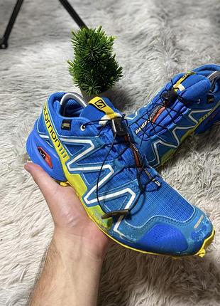 Salomon speedcross 3 gtx 40 розмір синьо-жовті унісекс