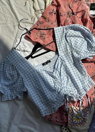 Кроп блуза boohoo