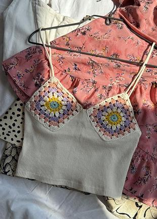 Вʼязаний топ zara