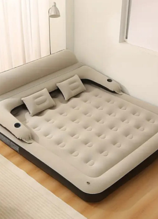Надувной диван матрас king size + насос 200х150х70см
