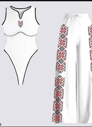 Костюм вишивка принт для дівчинки