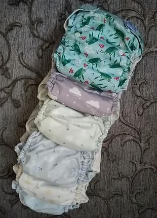 Лот багаторазові підгузки з двома вкладишами, трусики дитячі