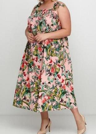 Стильне літнє бавовняне плаття, сарафан h&m