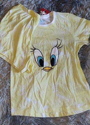 Пижама looney tunes на девочку 15433, желтая