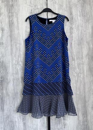 Шовкова ярусна сукня шовк diane von furstenberg ярусное шелковое платье шелк