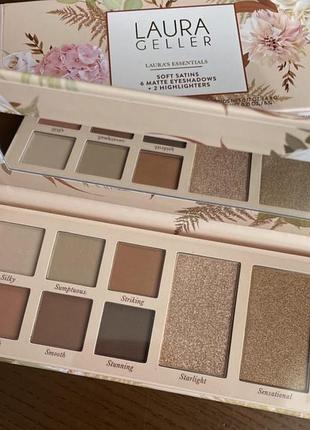 Палетка тіней і хайлайер laura geller laura's essentials soft satins