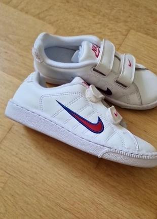 Кеди шкіряні на липучках nike (354600-105)/ розмір 33 оригінал