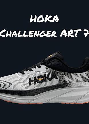 Hoka challenger art 7 grey black orange