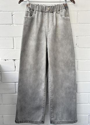 Світло-сірі широкі підліткові джинси біггі baggy 155