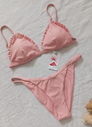 Новий купальник для пляжу бренду south beach принт рубчик   uk  10    eur 38