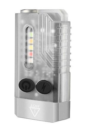 Boruit v10 фонарик, ультрафиолетовый uv, белый и красный свет, мощный мини фонарь