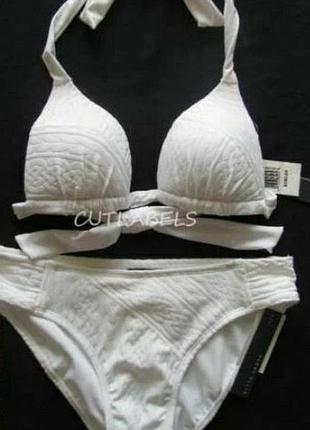 Новые белые женские купальные трусы perry ellis