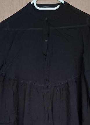 Рубашка женская черная zara xs