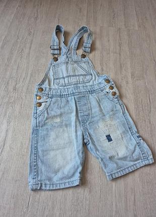 Шорти-комбінезон джинсовий h&m 92-104р.
