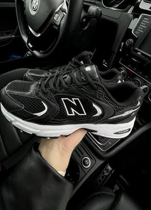 Спортивные кроссовки new balance 530 black черные1 фото