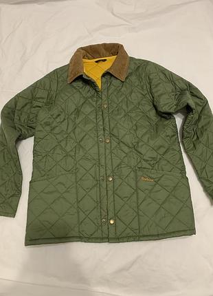 Жіноча класична стьобана куртка barbour liddesdale в оливковому кольорі. розмір м,l