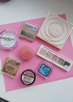 Палетка тіней revolution, wet n wild, maybelline, catrice, eveline, спаркл xixi 03.