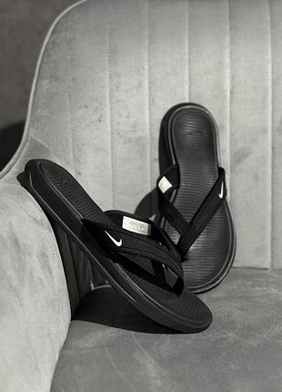 Чорні шльопанці вʼєтнамки nike