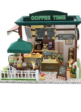 Румбокс coffee time интерьерный конструктор кофейня roombox с006 + купол
