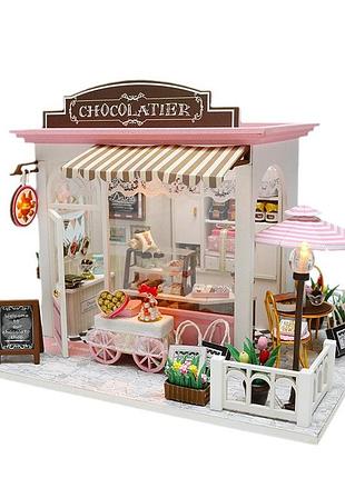Румбокс chocolatier roombox интерьерный конструктор кондитерская шоколадница с007 + купол